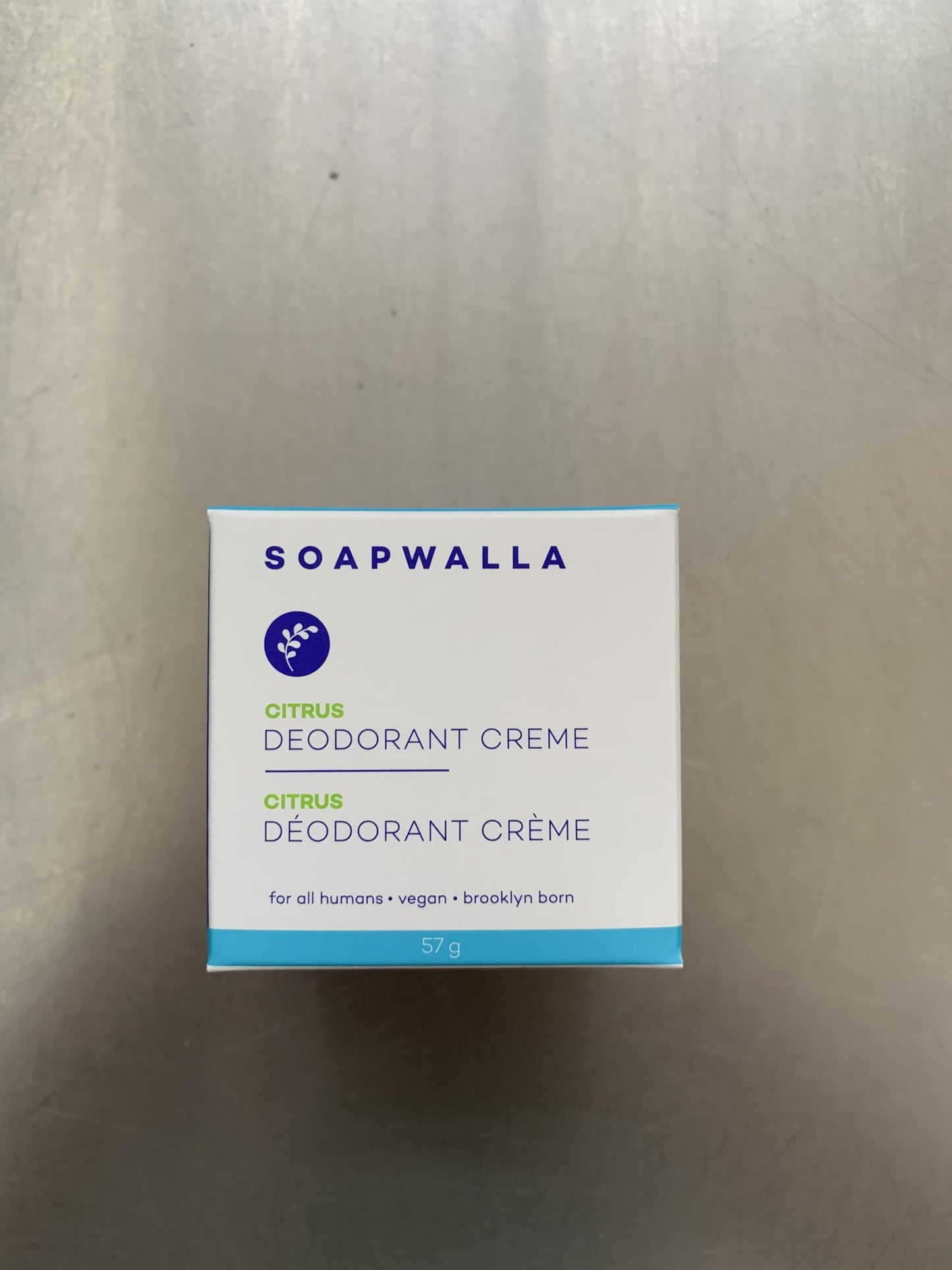 Soapwalla - Natural Citrus Aluminum-Free Deodorant Cream | Vegan, Cruelty-Free, Clean Skincare (Full Size, 2 oz | 57 g)