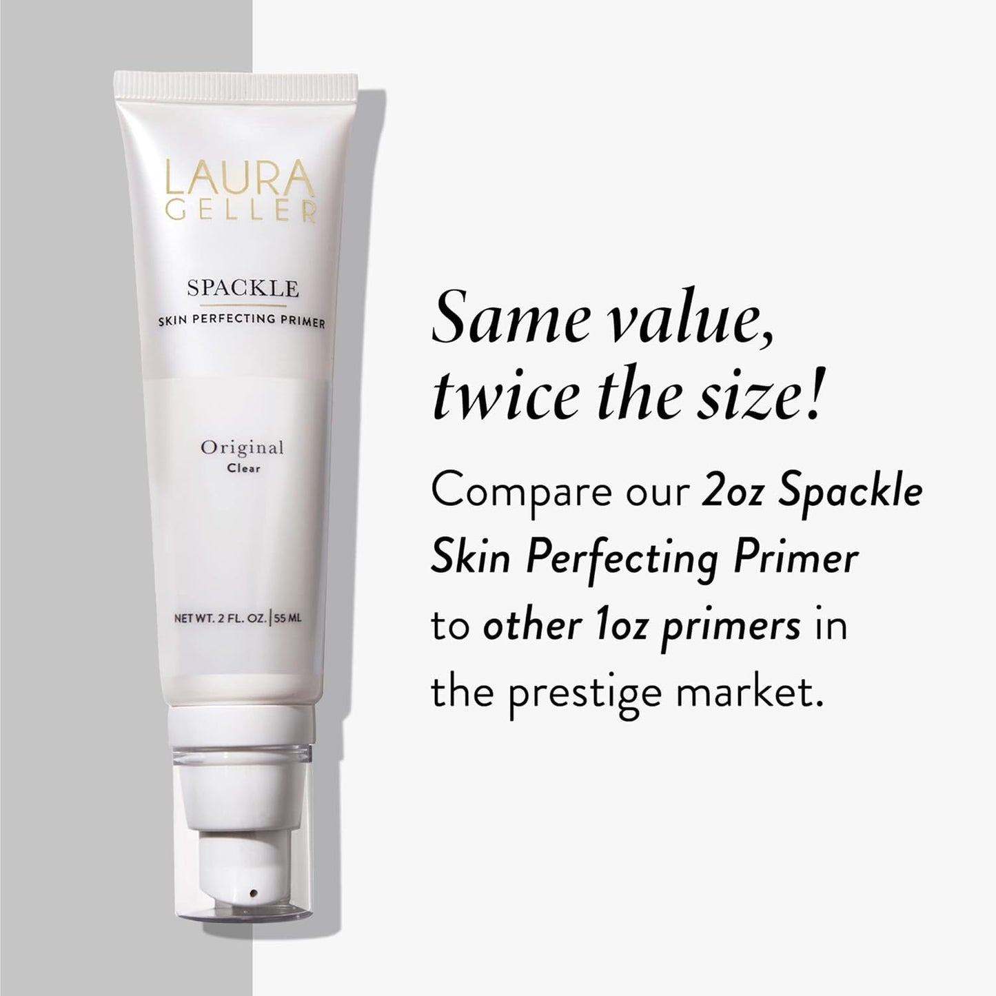 Baked Balance-n-Brighten Powder Foundation - Fair | Super-Size Spackle Makeup Primer with Hyaluronic Acid