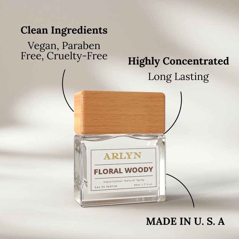 ARLYN Floral Woody Eau De Parfum Inspired by B.yr.e.do Bib.liot.heque, Long-Lasting Perfume for Men and Women, Vegan & Eco-Conscious with Clean Ingredients, Leather, Vanilla, Musk - 50ml / 1.7 oz