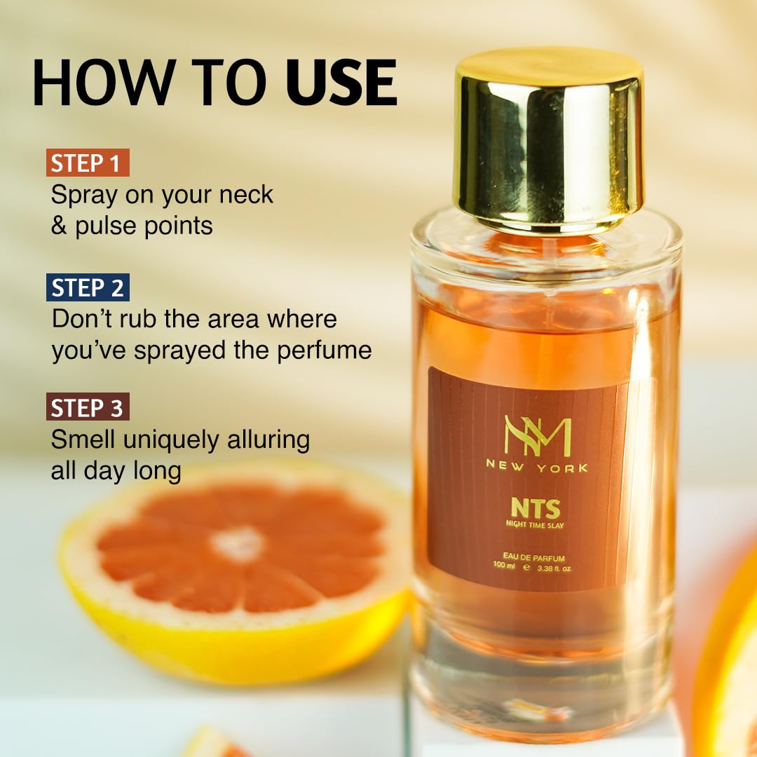 NOURISH MANTRA NM New York Aquaholic Luxury Perfume | Premium Long Lasting Fragrance Spray | With Aromatic Blend of Aquatic & Fresh Notes | Unisex Perfume | 100 ml
