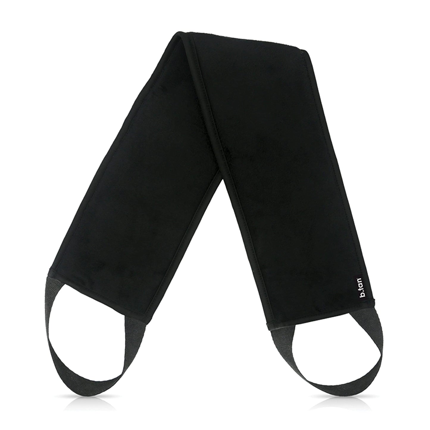 b.tan Back Self Tanning Applicator | We've Got Your Back - Best Sunless Tanner Body Mitt w/Handles, Streak-Free, Velvety Soft, Reusable, Washable, Great for Foam, Mousse, Gradual Lotion, & Drops