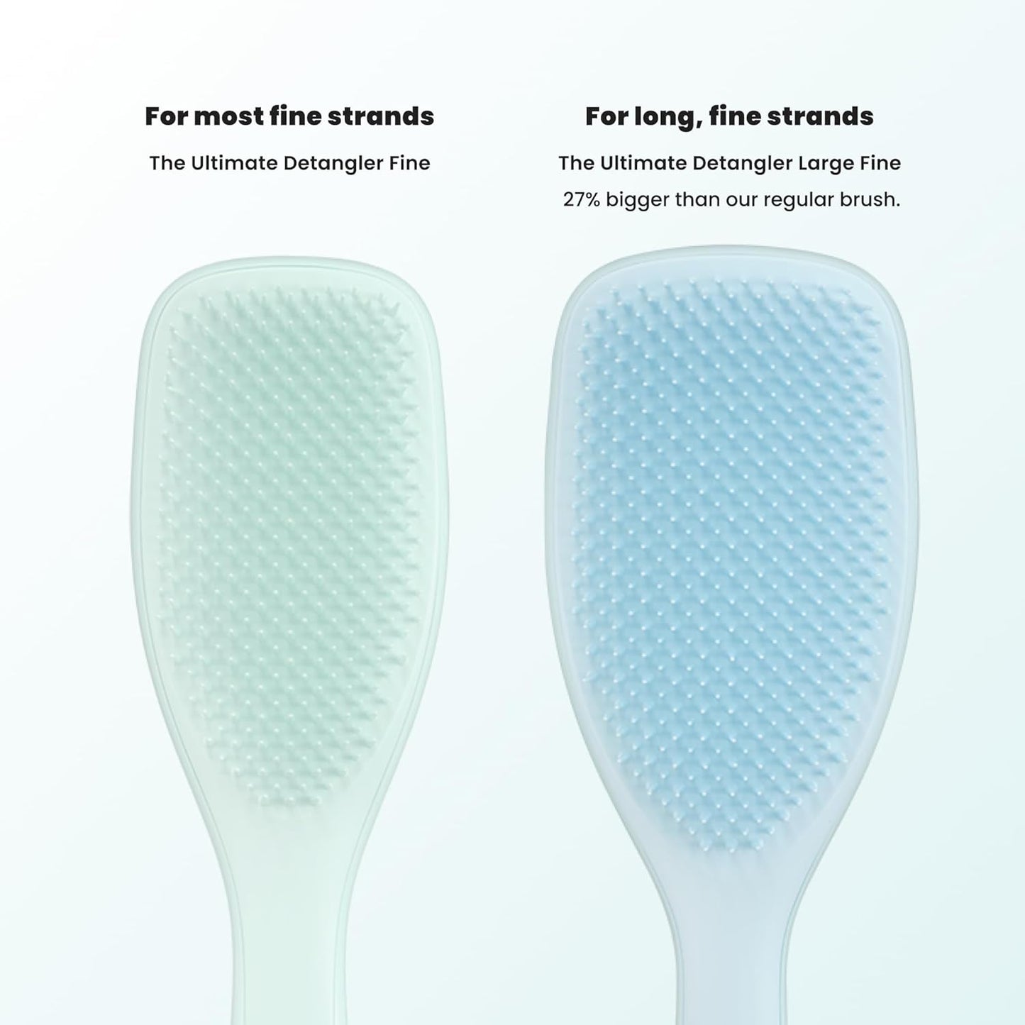 Tangle Teezer Fine Detangler Brush - Ultimate Hair Brush for Fine Hair | Large Seafoam Blue
