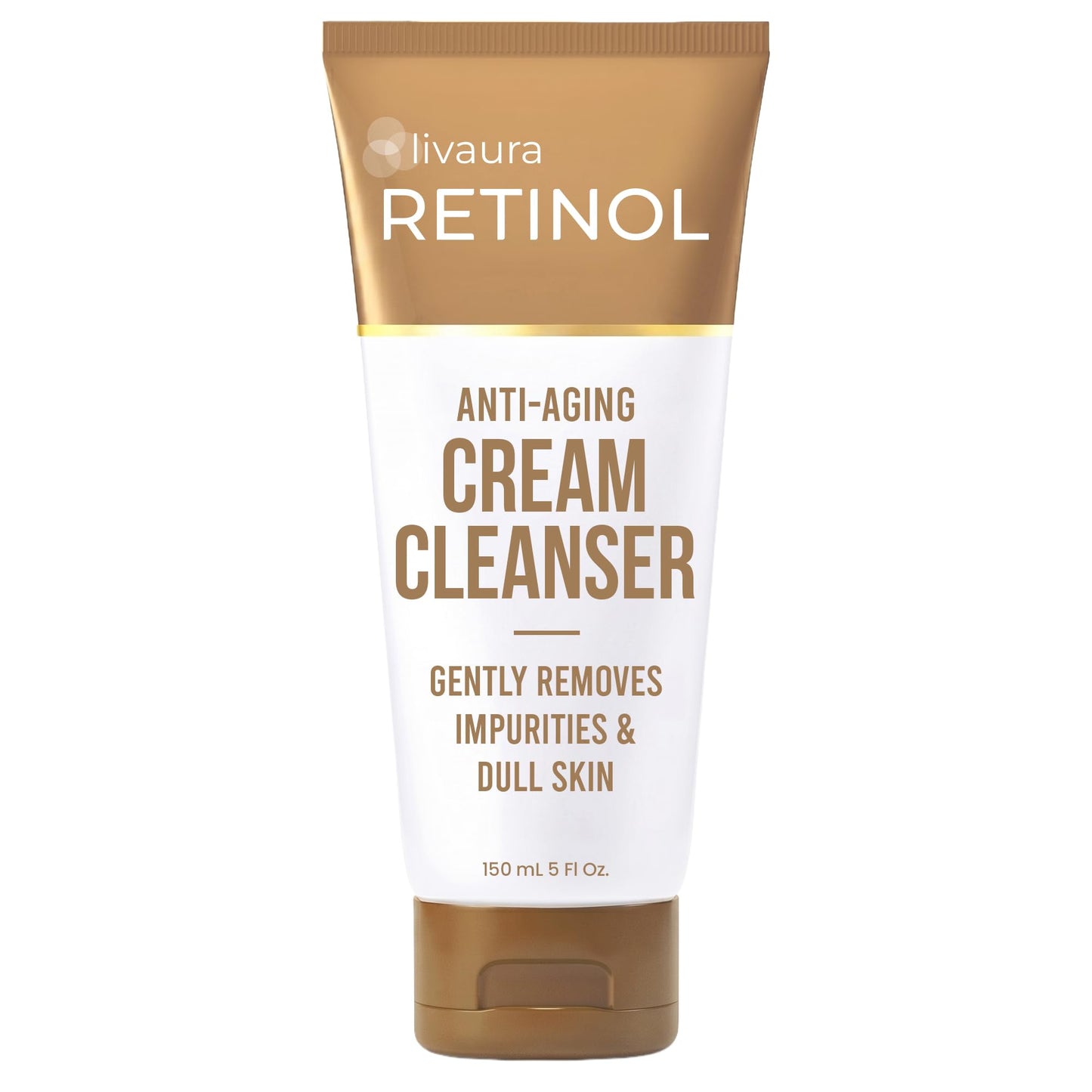 LIVAURA Retinol Cream Face Wash for Women - Gentle Daily Facial Cleanser