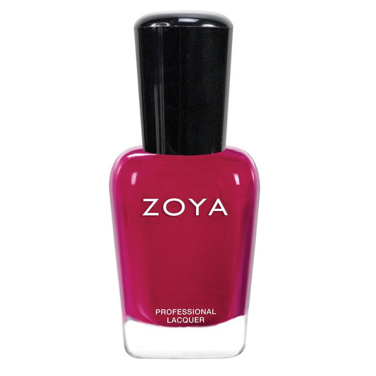 ZOYA Allison Nail Polish, Full-Coverage Plum-Toned Ruby Cream Polish, Cool-Tone Holiday Jubilee Color, Big10Free Vegan, 0.5 fl oz