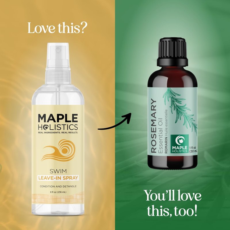 Swim Leave in Conditioner for Kids & Adults - Before & After Swim Hair Spray Helps Prevent Dryness Tangles Greening Color Fading & Frizz - Vegan Saltwater and Chlorine Hair Treatment (8 Fl Oz)