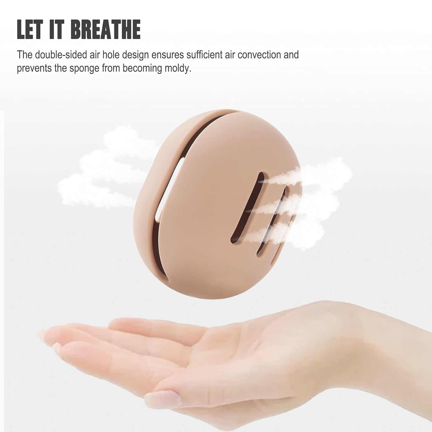 Travel Makeup Sponge Holder - Soft Silicone Beauty Brush Organizer for On-the-Go | Compact Design