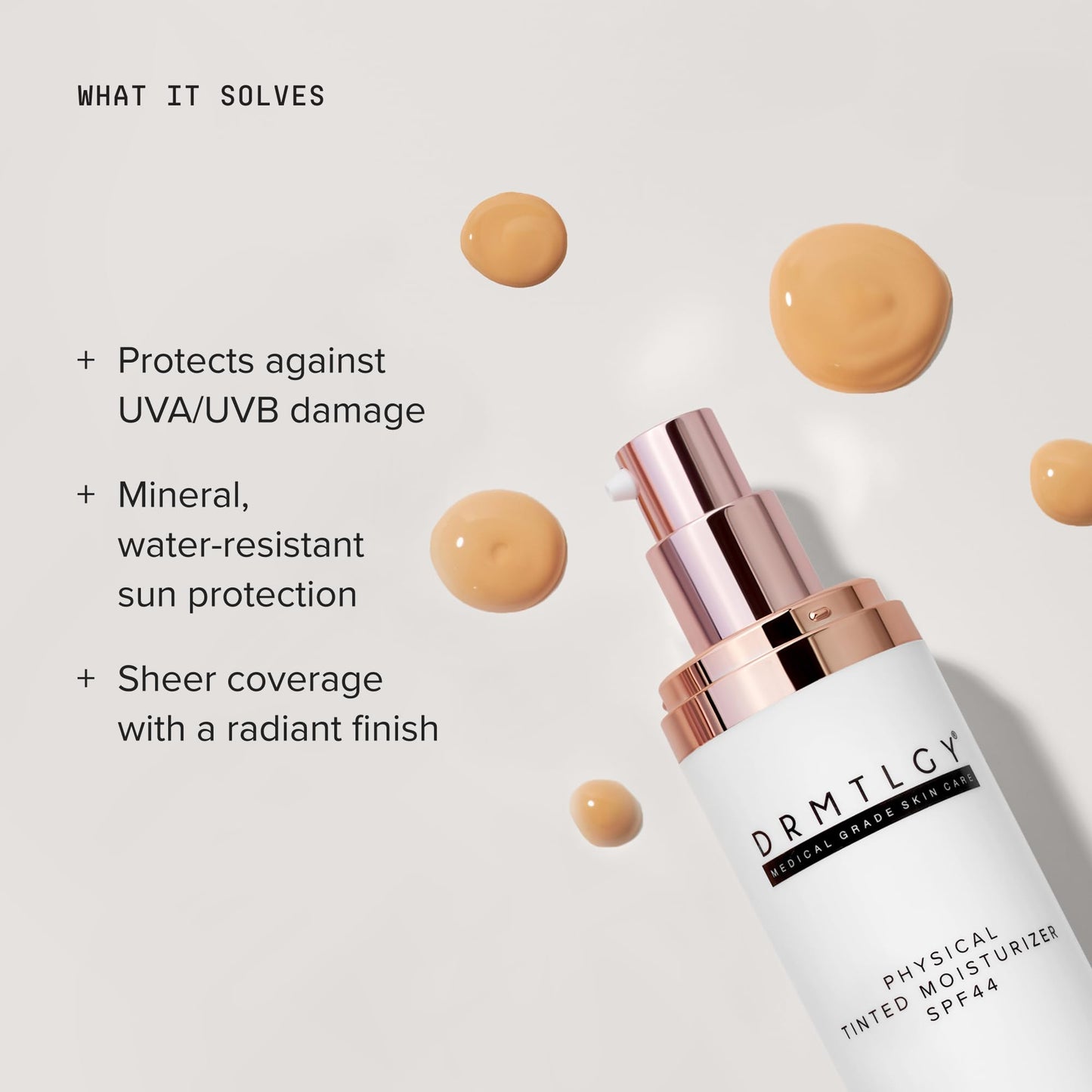 DRMTLGY Physical Tinted Moisturizer SPF 44 | Mineral Tinted Sunscreen