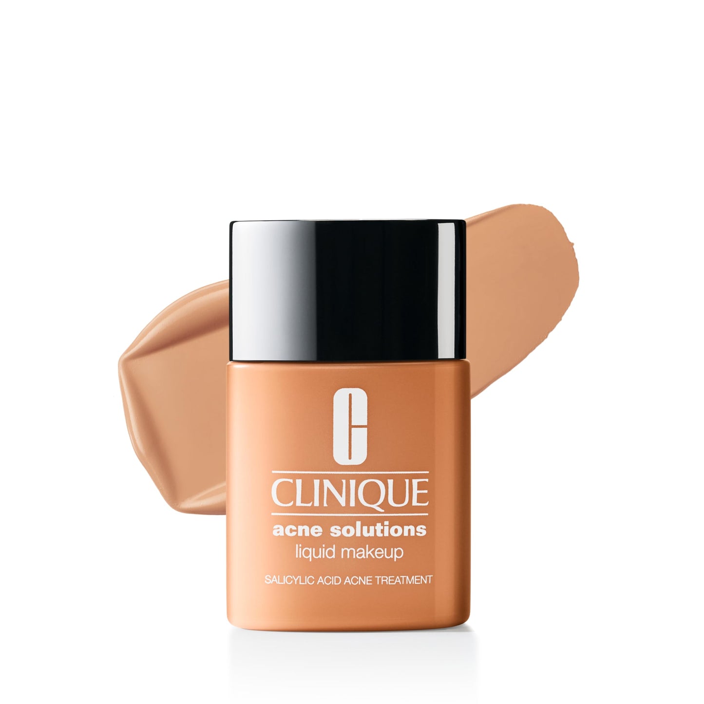 Clinique Acne Solutions Liquid Foundation Makeup With Salicylic Acid For Dry Combination to Oily Skin Types | Medium Coverage, Natural Matte Finish, Oat, 1.0 Fl Oz
