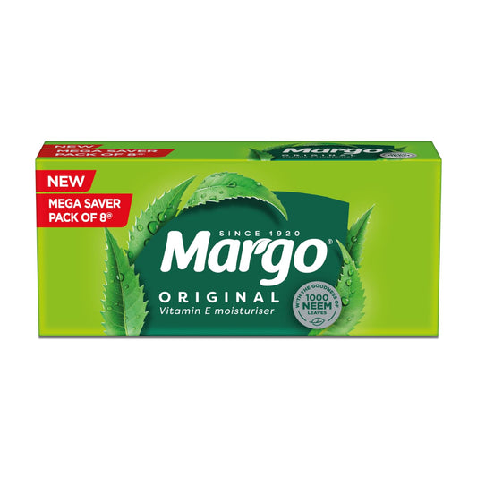 MCSYPOAL Margo Original Neem Soap, With Goodness of 1000 Neem Leaves - 125gm Pack of 8