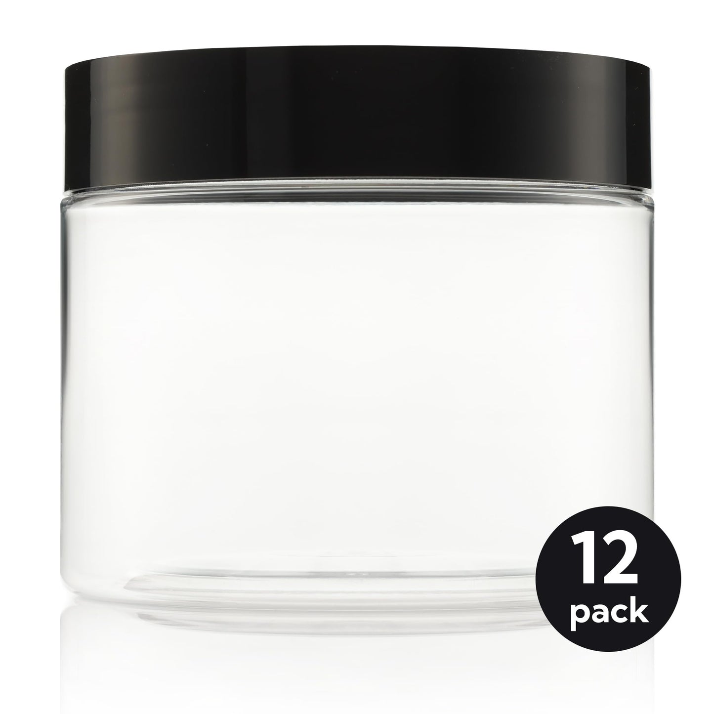 Small Plastic Containers With Leads - 5 OZ Small Jars with Lids - 24 Pack - Great as Travel Containers for Creams, Cosmetic - Leak Free