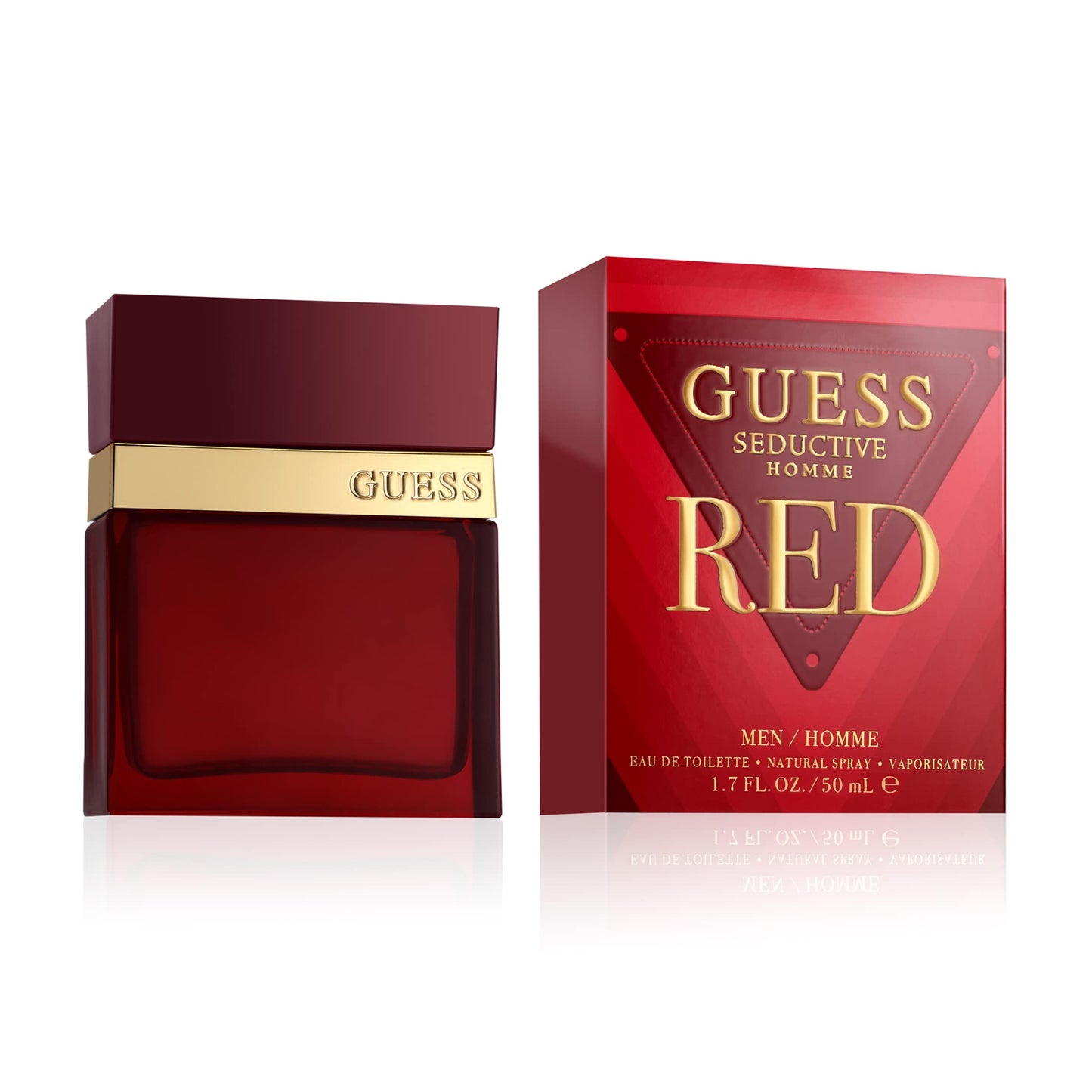 Guess Seductive Red Men/Homme Eau de Toilette 2 Piece Gift Set - Cologne Spray 1.7 Fl. Oz., Travel Spray 0.5 Fl. Oz.