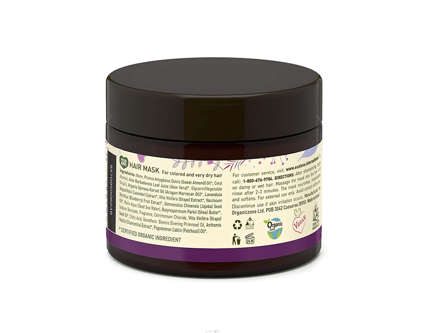 Natural Lavender Extract Hair Mask Bundle - Nourishing Conditioner & Shampoo for Dry, Damaged Hair