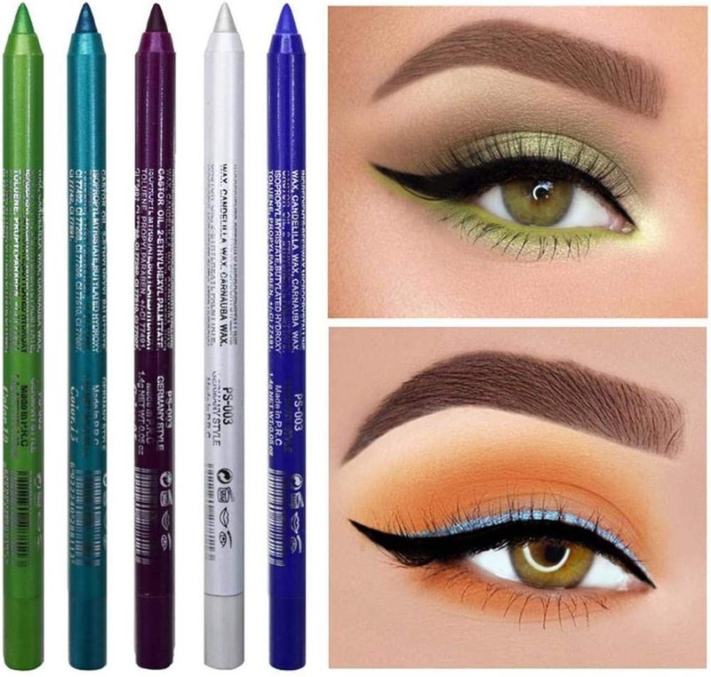 Waterproof Eyeliner Pencil - 12 Vibrant Colors | Long-Lasting Matte & Pearlescent Finish