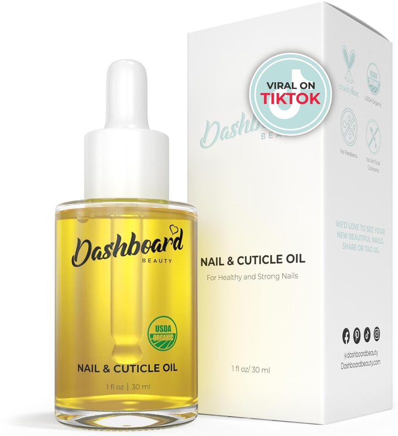 Cuticle Nail Oil - Advanced Moisturizer & Strengthener with Jojoba & Vitamin E | Repairs Damaged Nails, 1 oz