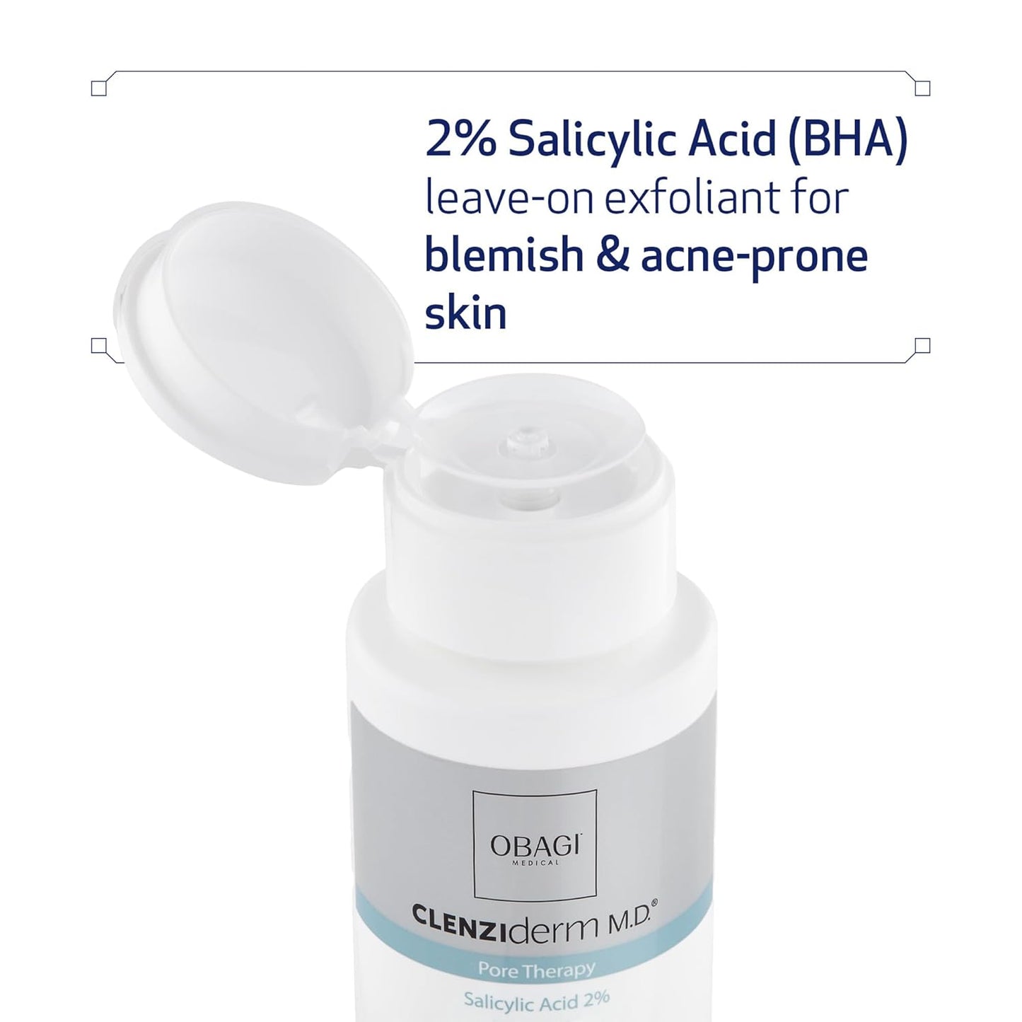 Obagi CLENZIderm M.D. Pore Therapy Toner - Exfoliating BHA with 2% Salicylic Acid | 5 oz Acne Treatment