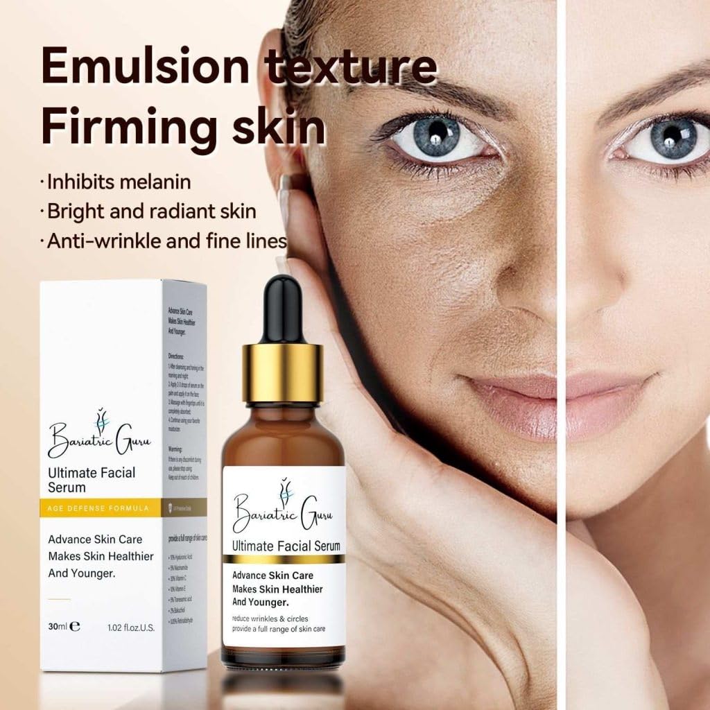 Ultimate Facial Serum - Advanced Anti-Aging & Brightening Formula with Retinaldehyde, Bakuchiol, Niacinamide | 1 fl oz