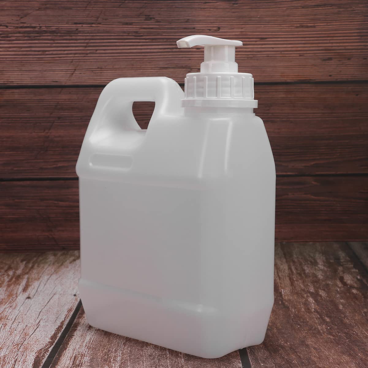 Pump Dispenser Bottles 16Oz Refillable Liquid Storage Containers with Anti-Leak Gasket and Mechanical Spring Press 2 Pack for Cosmetic and Chemical Use