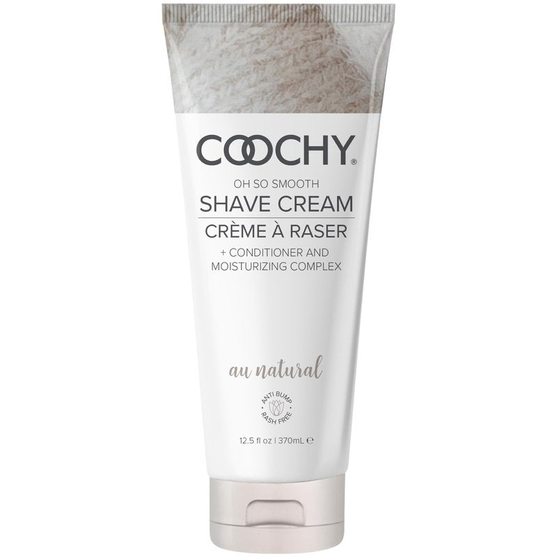 Coochy Shave Cream - Moisturizing Shave Lotion - Gentle Intimate Shaving Cream - For Bikini Area, Underarms, Legs & More - Rash-Free, Hydrating Formula - Au Natural, 12.5 oz