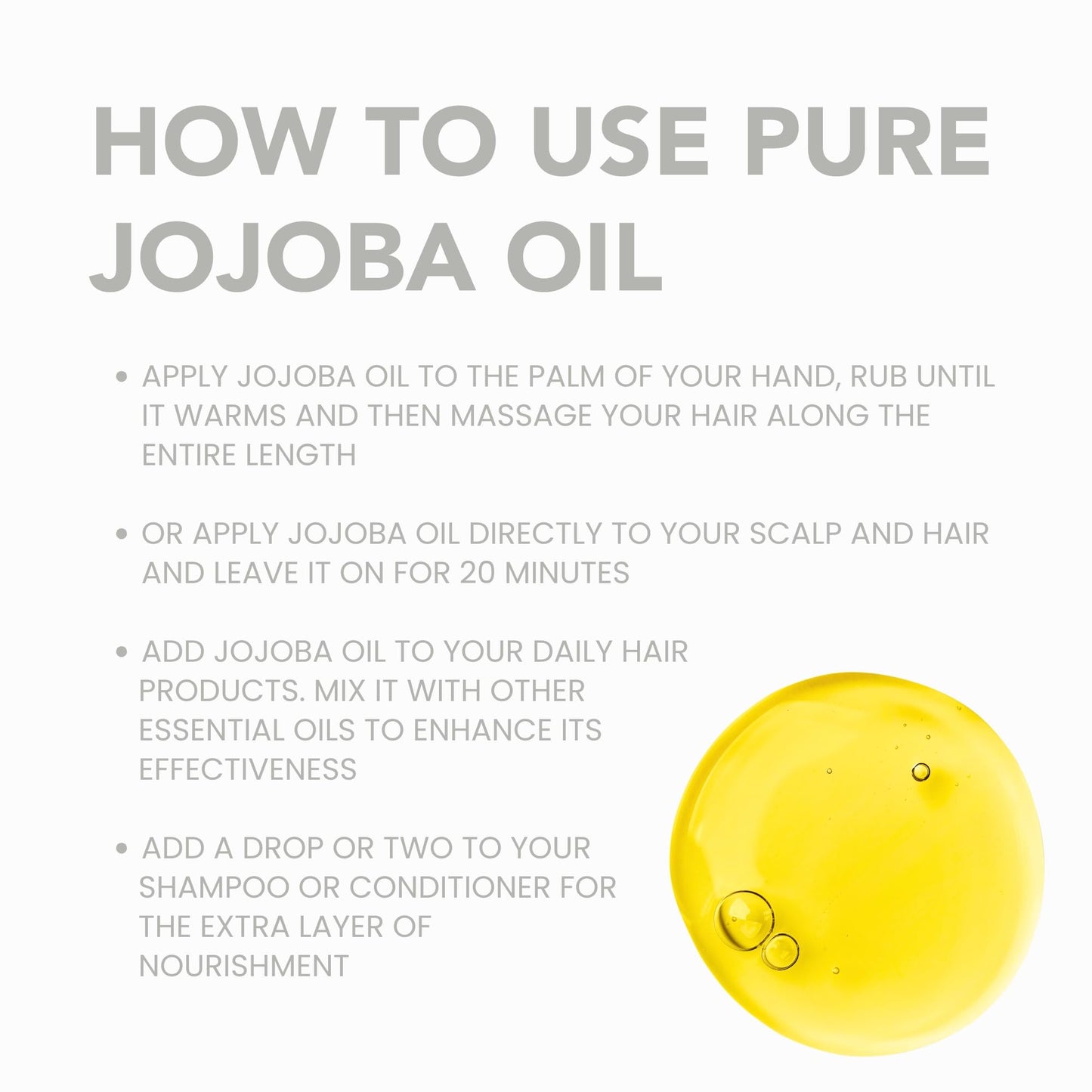 BodyJ4You Jojoba Oil for Face Skin - USDA Organic 100% Pure Cold Pressed - Facial Dermaplane Gua Sha Hair Growth Body Massage DIY - Unrefined Carrier Hexane Free Natural - Bulk Value Size Carrier Wax