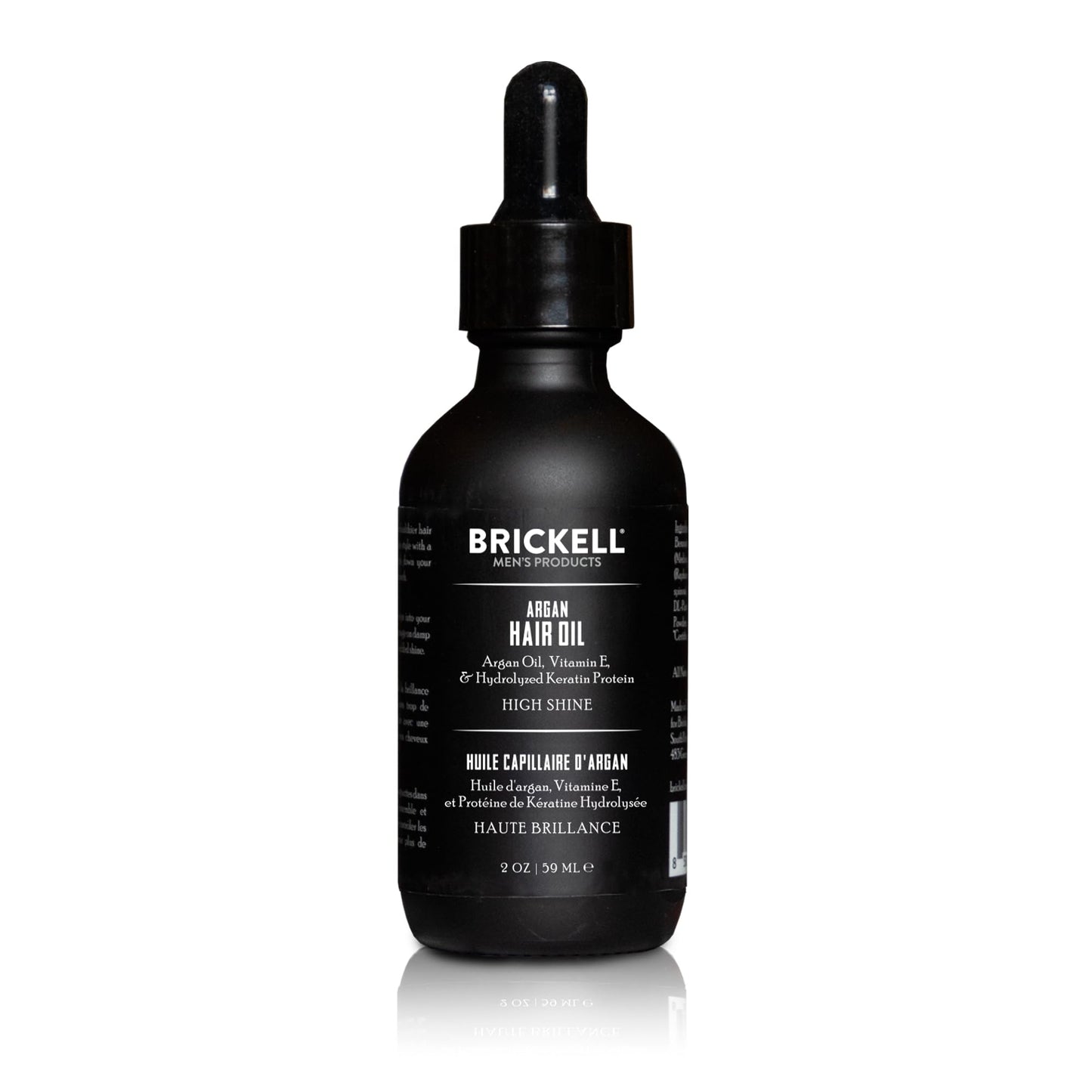 Brickell Men's Argan Oil for Hair, Lightweight Hair Oil Treatment For Men, With Argan Oil, Hydrolyzed Proteins, and Vitamin E, 2 Ounce, Scented
