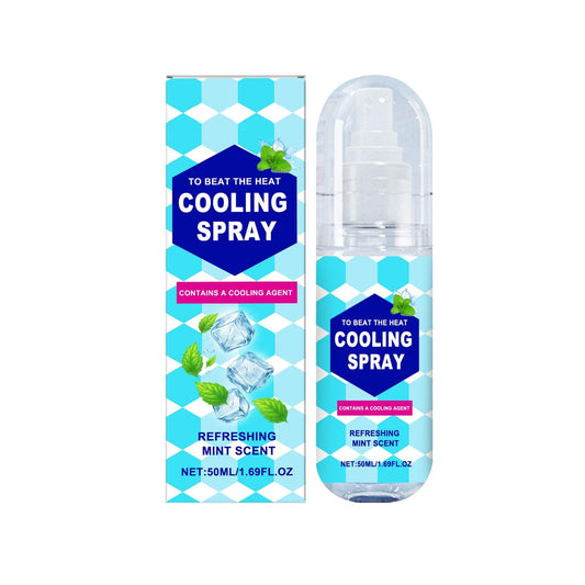 Cool Spray Cool Down Heatstroke Prevention - Lasting Cool Mist - For Clothes Body - Portable Cool 50ml