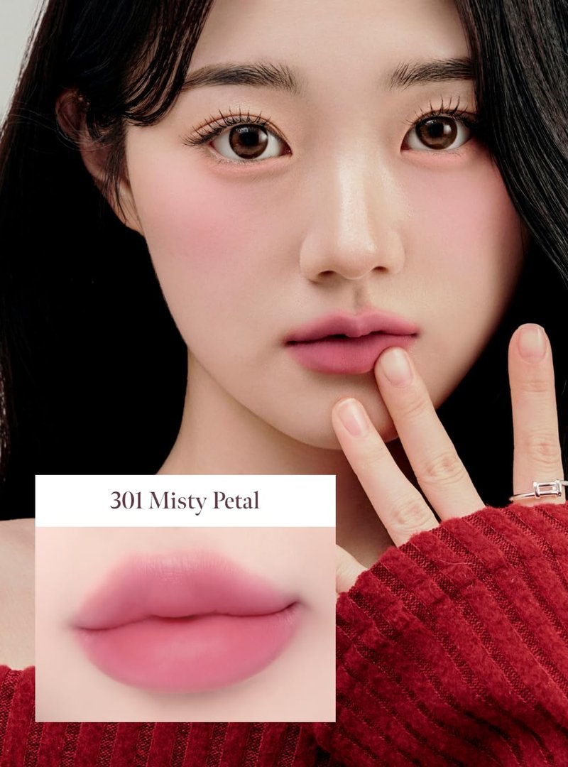 CORALHAZE Bare Velvet Tint #301 Misty Petal 3g, Soft Matte Lip Tint, Creamy Tinted Lip Stain, Velvet Burring Tint, Long Lasting High Pigment, Weightless, 24H Hydration, Lip Makeup, Korean Beauty