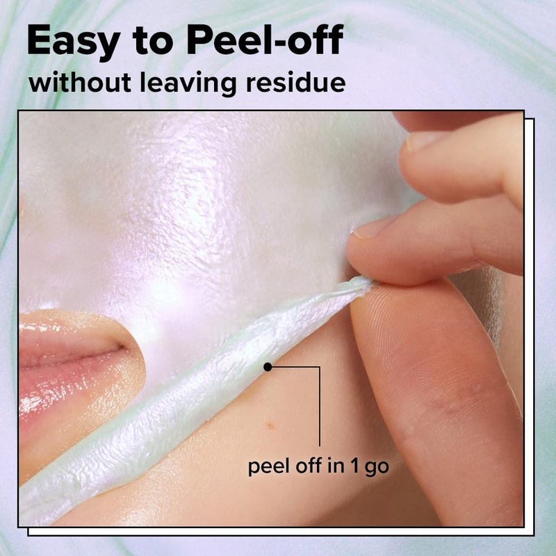 I DEW CARE Peel-Off Mask - Hydrating Face Mask with Hyaluronic Acid | 2.70 Fl Oz for Dry Skin