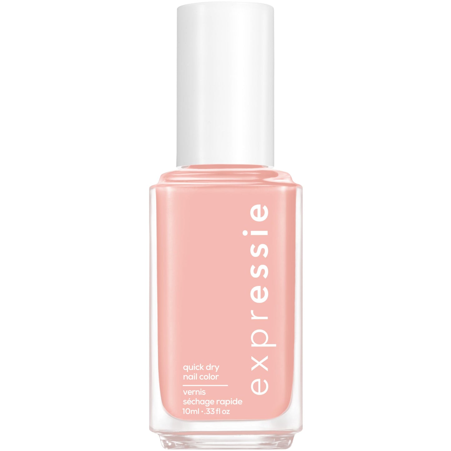 essie expressie Quick-Dry Vegan Nail Polish, Crop Top and Roll, Pink Beige, 0.33 Ounce