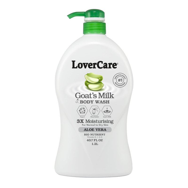 Goat's Milk Moisturizing Body Wash - Aloe Vera Infused Shower Gel | 40.7 Fl. Oz