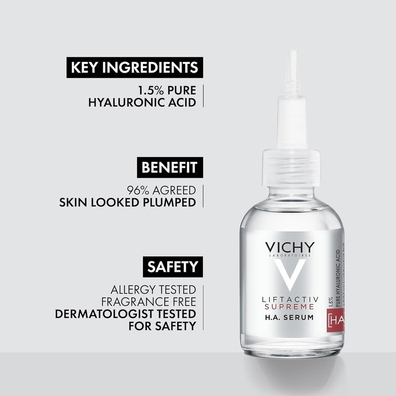 Vichy LiftActiv Vitamin C Serum - Brightening Anti-Aging Formula with Hyaluronic Acid & Vitamin E | Reduces Fine Lines & Improves Radiance
