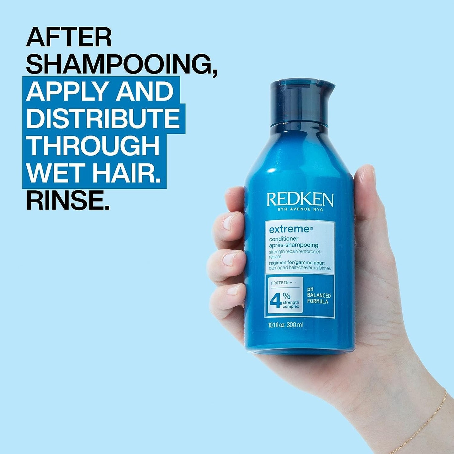 Redken Extreme Conditioner - Strengthen & Protect Damaged Hair | Infused With Proteins, 33.8 Fl Oz