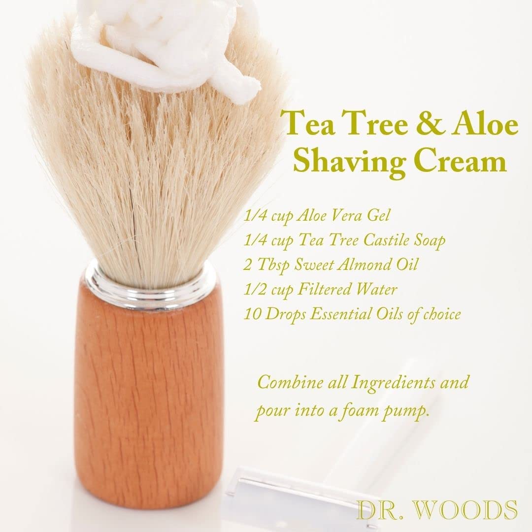 Dr. Woods Pure Tea Tree Liquid Castile Soap - Natural Castile Soap for Body, Hands, and Face with Vitamin E and Hemp Oil, for Men and Women - 32 Fl Oz, Pack of 3