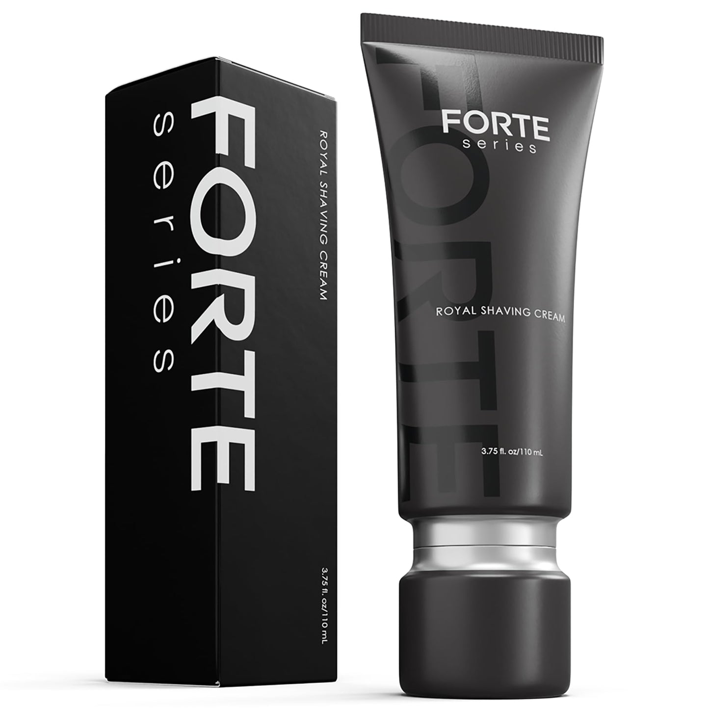 Forte Series Royal Shaving Cream, Premium Protective Barrier Cream, Non-Foaming Texture, Skin-Safe Glide, Anti-Irritating Formula, Black