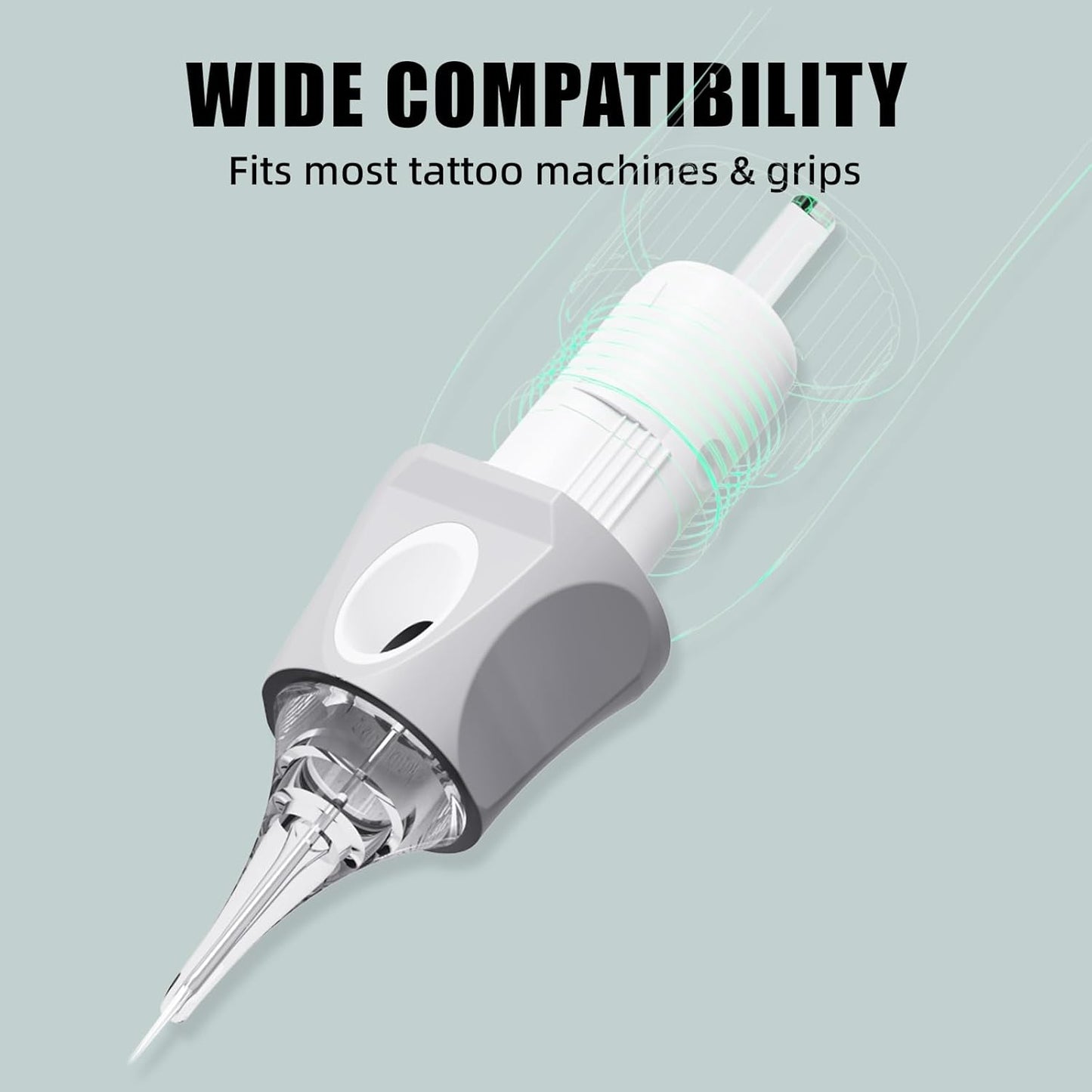 Dragonhawk Tattoo Needle Cartridges - Extra Smooth #12 Mixed Sizes (5M, 7M, 9M, 11M, 13M) for Precision Work