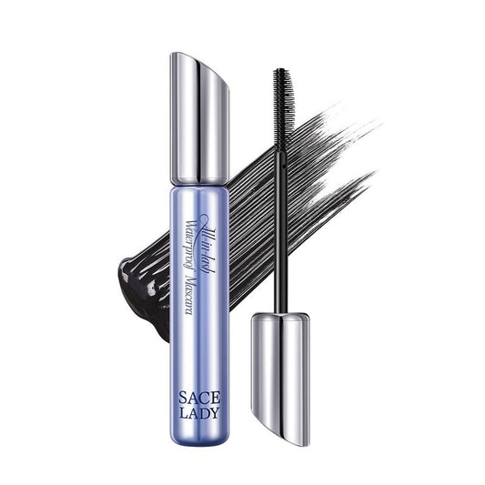 SACE LADY Waterproof Mascara, All-in-Lash Mascara Volume and Length Eyelashes, Smudge-proof and Sweat-proof, Long Lasting Curl, Natrual Black Eye Makeup Gift for Women
