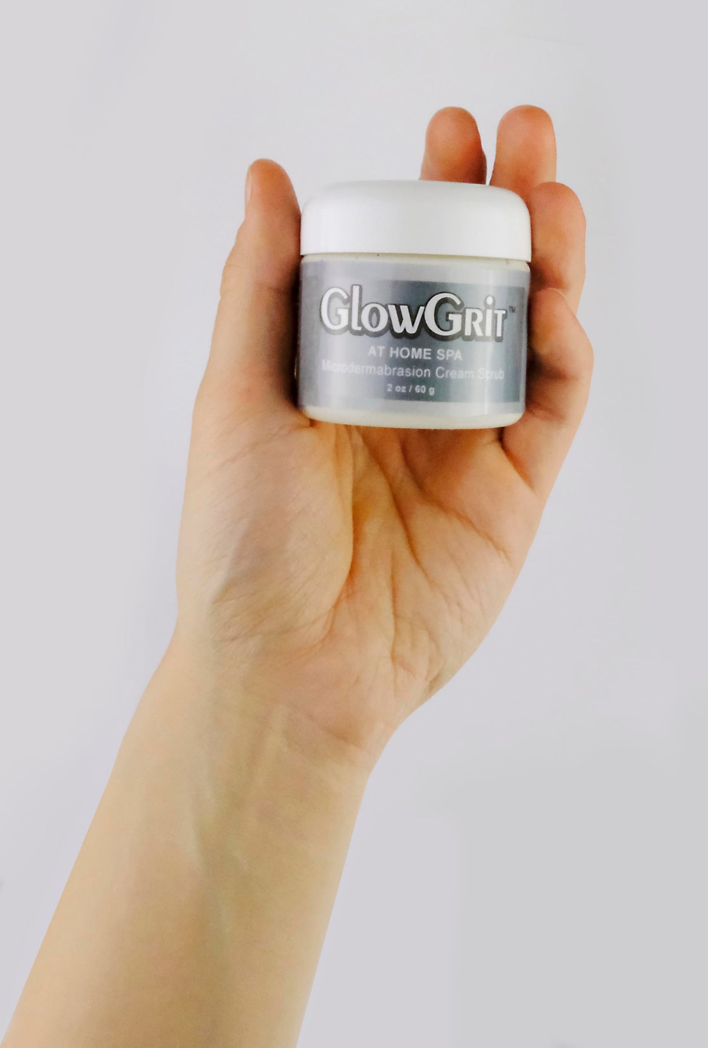 GlowGrit At-Home-Spa Microdermabrasion Cream Facial Scrub - Unisex Exfoliator for Dull Skin, Pores, Even Skintone, Beards and More