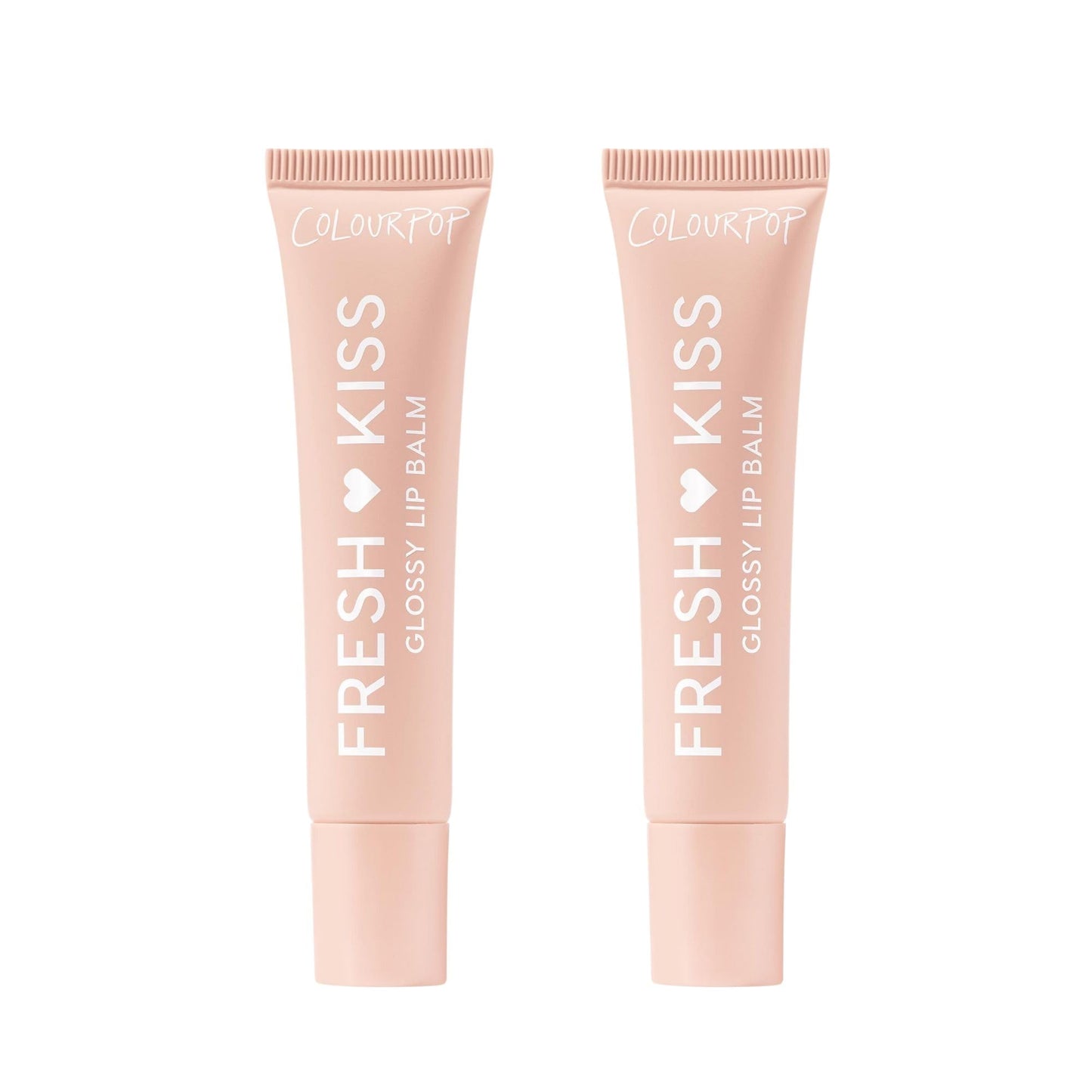 ColourPop Fresh Kiss Glossy Lip Balm - Hydrating Lip Care Enriched with Peptides, Hyaluronic Acid, Shea Butter & Vitamin E for an Ultra-Cushiony Formula - Vanilla Cake (2 Count)