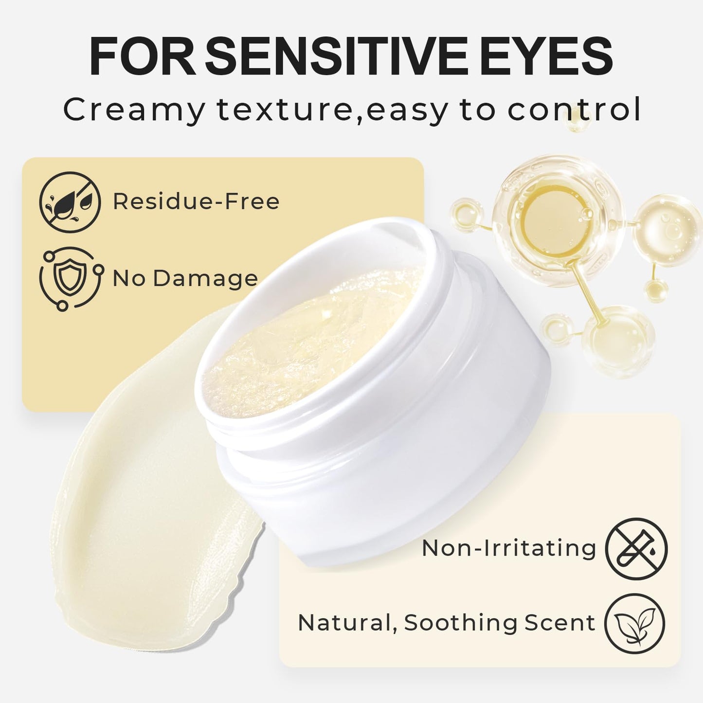 Eyelash Extension Remover - Fast Dissolve No Damage to Natural Lash - Professional Adhesive Remover Supplies