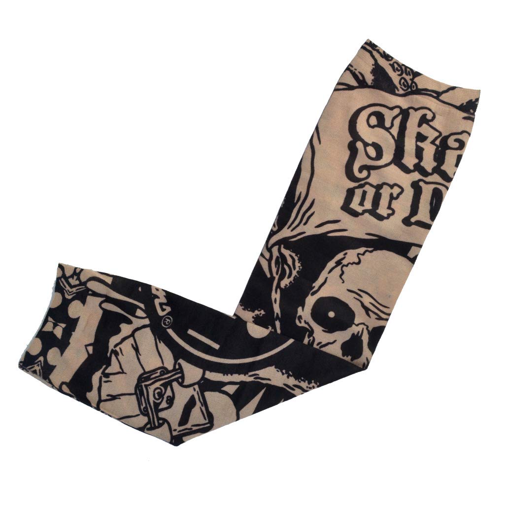HOVEOX 20PCS Temporary Tattoo Arm Sleeves Arts Fake Temporary Tattoo Arm Sunscreen Sleeves Stockings Slip Accessories Halloween Tattoo