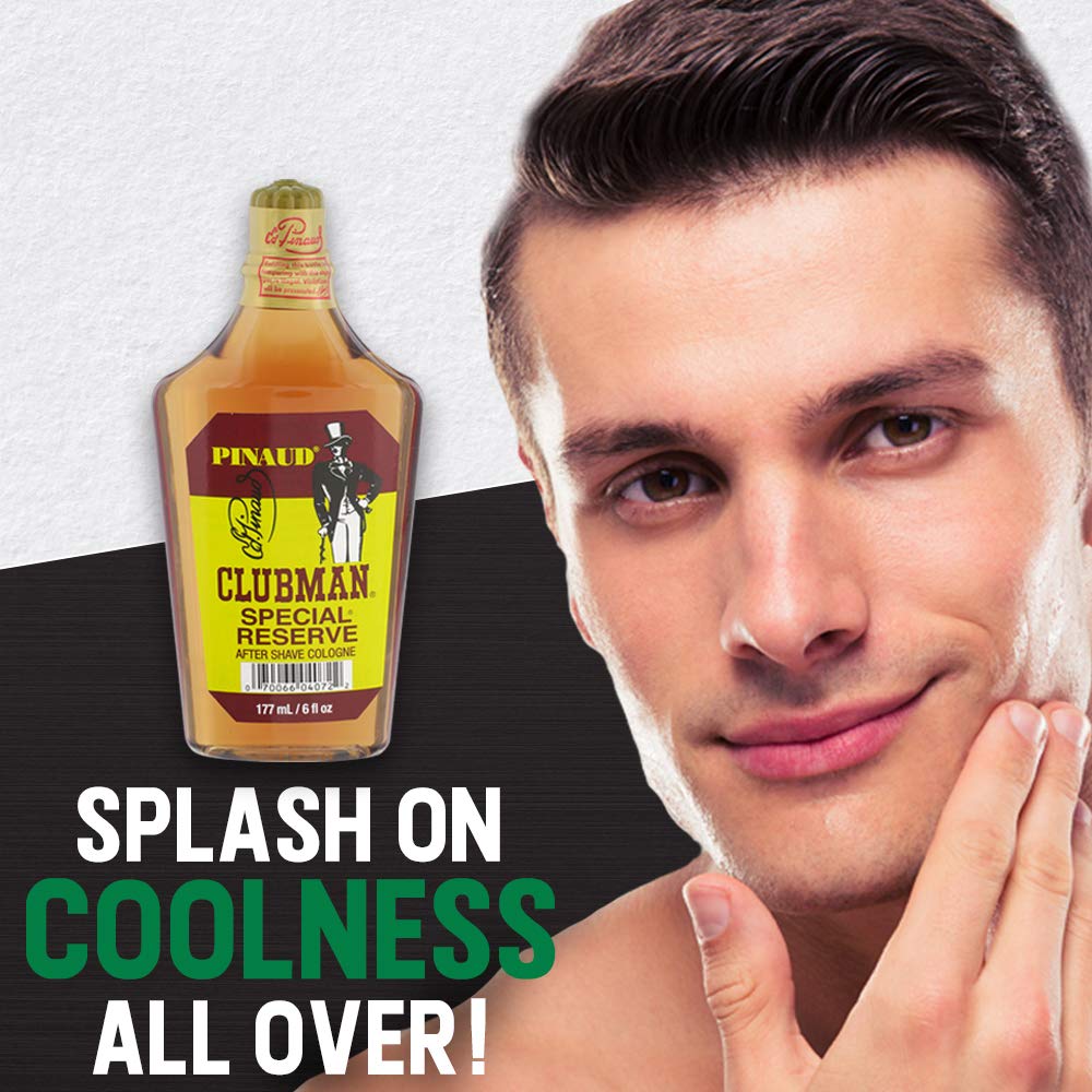 Clubman Special Reserve Shave Cologne, After Shave Macho Fragrance, 6 fl oz