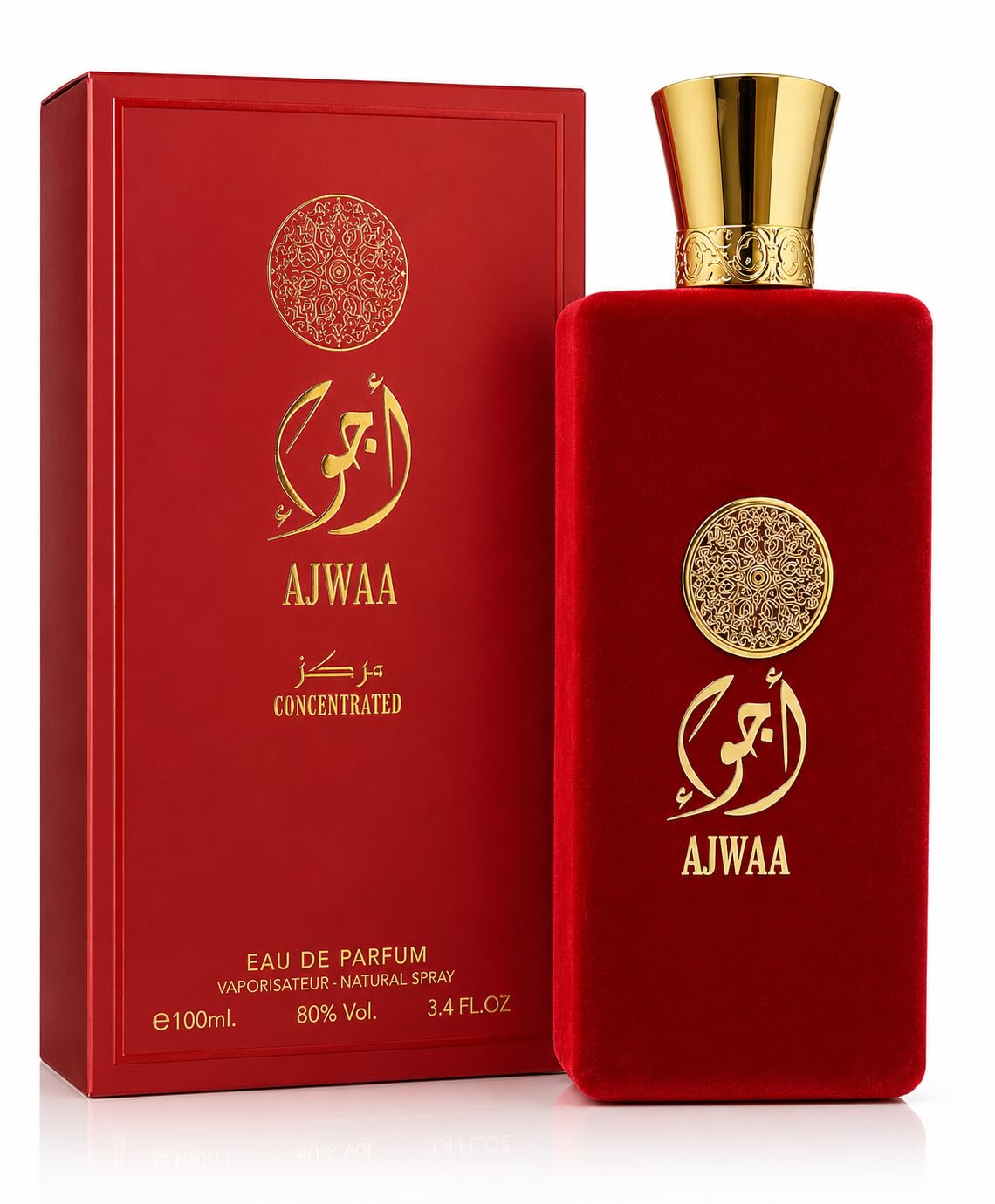 AJWAA Concentrated Red women's cologne 3.4 Fl. Oz. Eau de Parfum Spray