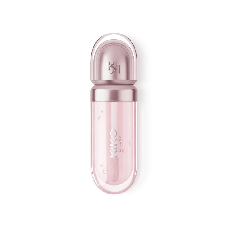 Kiko Milano 3D Hydra Lip Oil – Hydrating, Nourishing, High-Shine Lip Treatment, Non-Sticky, Moisturizing Formula with Vitamin E – 03 Glossed Glass – 6.5ml