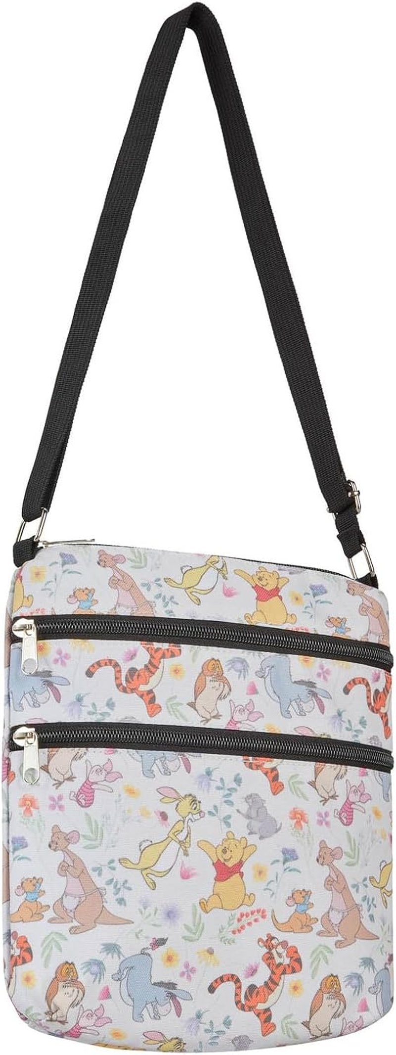 Winnie the Pooh Crossbody Bag - Stylish Travel Passport Holder | Beige Design