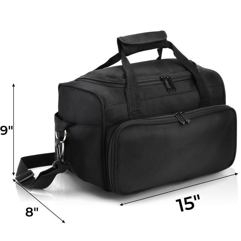 Eorbow Hairstylist Travel Bag, Large Capacity Hairdresser Bag with Divider, Sturdy Barber Case Holder for Hair Stuff, Professional Cosmetology Organizer for Curling Iron Hair Straightener Supplies