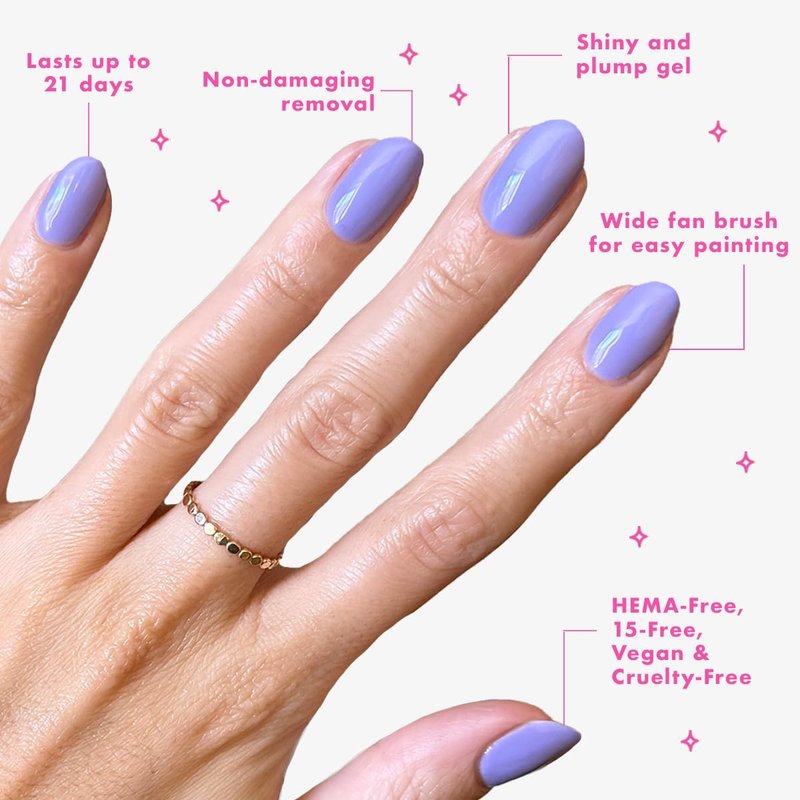 Olive & June Gel Polish Top Coat - Long Lasting, Damage-Free Nail Finish | Vegan & Cruelty-Free
