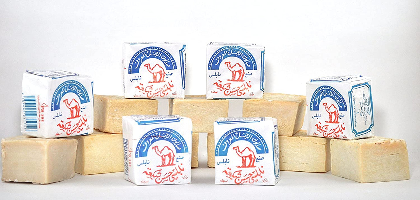 Al-Jamal ~ Palestinian Olive Oil Soap Bar West Bank Holy Land Organic Natural Traditional ~Al-Jamal ~ Nablus (Count 6)