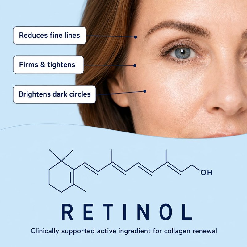 Enaskin Naturals Under Eye Patches for Dark Circles: 60 Pairs Retinol Collagen Eye Gels Mask - Reduce Wrinkles Puffy & Bags - Skin Treatment Pads - Anti Aging Moisturizer For Women (Blue 2 Pack)