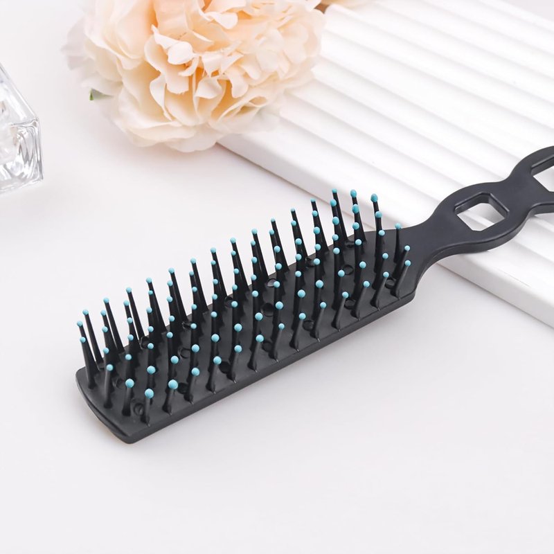 Hair Brush and Comb Set - 100 Pcs Individually Wrapped for Travel | Lightweight Black Brushes for Women & Kids