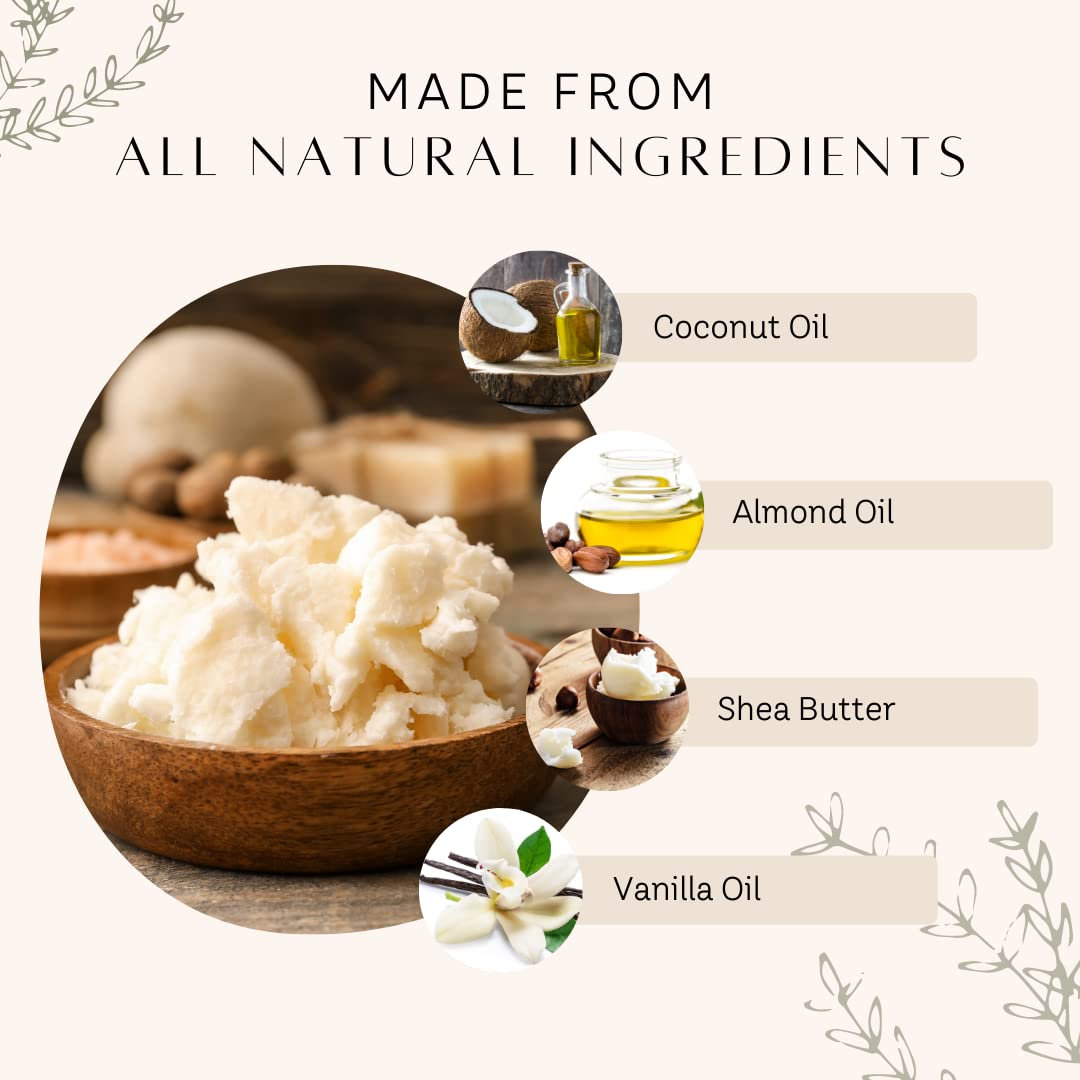 Red Rose Naturals Whipped Strawberry Body Butter for Sensitive, Dry Skin, 8 Oz, Non-Greasy, Soft & Creamy, Moisturizing Shea Butter- Natural Skincare for All Skin – Vegan