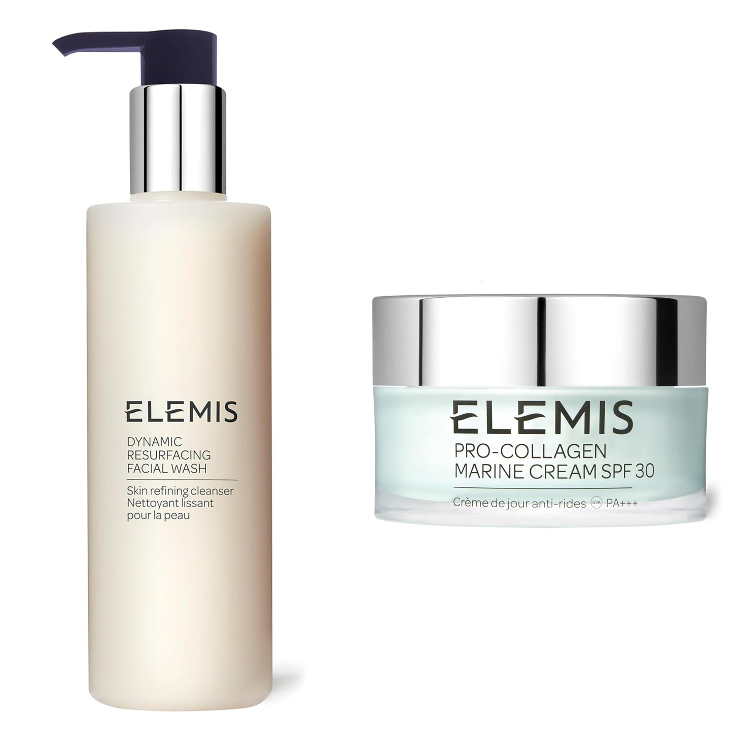 ELEMIS Dynamic Resurfacing Facial Wash and Pro-Collagen Marine Cream SPF 30